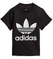 adidas Originals T-shirt - Trefoil - Black w. Logo