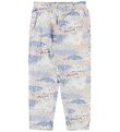 Wheat Trousers - Elna - Light Blue w. Print