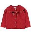 Noa Noa miniature Cardigan - Red/Gold w. Bow