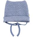 Joha Baby Hat - Blue Melange w. Structure