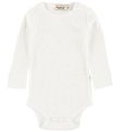 MarMar Bodysuit L/S - Modal - Rib - White