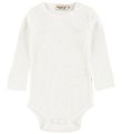 MarMar Romper l/s - Modaal - Rib - Wit