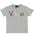 Young Versace T-Shirt - Grijs Gevlekt m. Kleuren