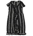 Hound Dress - Black/White Stripe