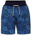 LEGO Duplo Sweat Shorts - LWPan - Navy/Blue Striped w. Cars