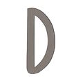 Sebra Wooden Letter - D - Pinecone Brown