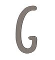 Sebra Wooden Letter - G - Pinecone Brown