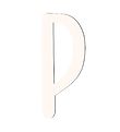 Sebra Wooden Letter - P - Birchbark Beige