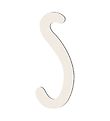 Sebra Houten Letters - S - Birchbark Beige