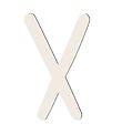Sebra Träbokstäver - X - Birchbark Beige