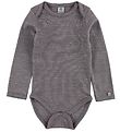 Smallstuff Romper l/s - Paars m. Glitter