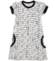 Joha Dress - White w. Check