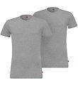 Levis T-Shirt - 2er-Pack - Crew Neck - Graumeliert