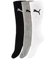 Puma Sokken - 3-pack - Sport - Wit/Grijs Gevlekt/Zwart