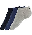 Puma Ankle Socks - 3-Pack - Sneaker Plain - Blue/Grey Melange/Na