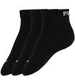 Puma Ankle Socks - 3-Pack - Quarter Plain - Black