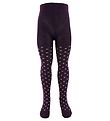 Minymo Tights - Purple/Dots