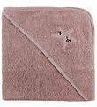 Nrgaard Madsens Hooded Towel - 75x75 - Rose w. Star