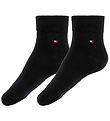 Tommy Hilfiger Chaussettes - 2 Pack - Trimestre - Noir