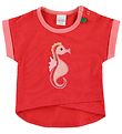Freds World T-shirt - Red w. Seahorse