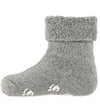 Fuzzies Baby Socks w. Anti-Slip - Light Grey