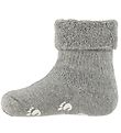 Fuzzies Baby Socks w. Anti-Slip - Light gray