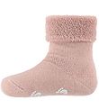 Fuzzies Baby Socks w. Anti-Slip - Powder