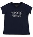 Emporio Armani T-Shirt - Navy m. Glitzer