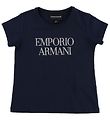 Emporio Armani T-Shirt - Marine av. Brillant