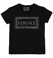 Versace Stuttermabolur - Svart M. Rhinestone