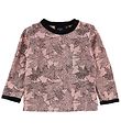 Petit by Sofie Schnoor Blouse - Wool/Cotton - Powder w. Leaves