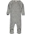 Engel Jumpsuit - Wool/Silk - Light Grey Melange