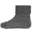 Melton Baby Socks - ABS - Grey Melange