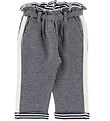 Emporio Armani Trousers - White/Navy w. Pattern