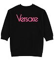 Versace Sweat Dress - Black/Neon Pink w. Text