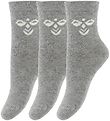 Hummel Socks - HMLSutton - 3-Pack - Grey Melange
