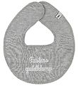 Pippi Baby Teething Bib - Round - Fasters Guldklump - Grey