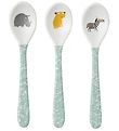 Petit Jour Paris Spoons - 3-Pack - Melamine - White/Blue w. Anim