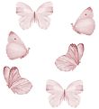 That's Mine Autocollant mural - Papillons - 6 pices - Rose