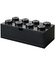 LEGO Storage Opberglade - 8 Knoppen - 31x15x9 - Zwart