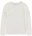 Grunt Long Sleeve Top - Adoette - White w. Glitter