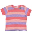 Freds World Stuttermabolur - Multi Stripe - Kórallitt