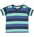 Freds World T-Shirt - Multi Stripe - Bleu