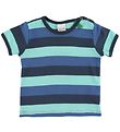 Freds World Stuttermabolur - Multi Stripe - Blár