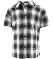 Grunt Bluse - Ditte - Schwarz/Weiß m. Karos