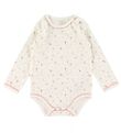Fixoni Bodysuit l/s - Dusty Rose w. Flowers