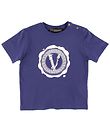 Versace T-Shirt - Bleu av. Logo