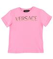 Versace T-Shirt - Pink m. Strassstein