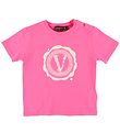 Versace T-shirt - Fuchsia w. Logo
