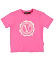 Versace Stuttermabolur - Fuchsia M. Lógó